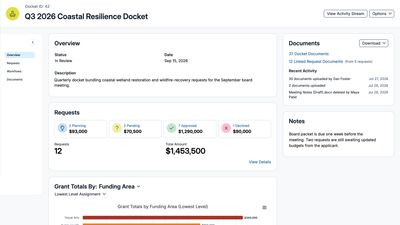Docket detail prototype