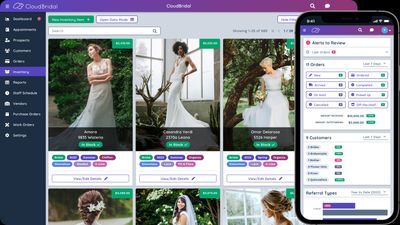 The redesigned CloudBridal user interface