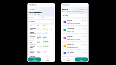 Occasion detail with gift statuses and filtering